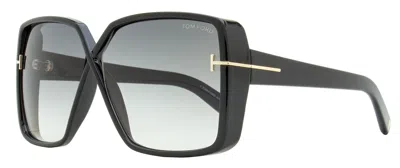 Tom Ford Women's Yvonne Sunglasses Tf1117 01b Black 63mm In Multi