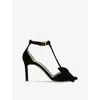 Tom Ford Brigitte 105 Velvet Sandals In Black