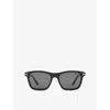 Tom Ford Womens Black Ft1179 Barron Square-frame Acetate Sunglasses In Black