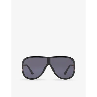 Tom Ford T1197 Pilot-frame Acetate Sunglasses In Black
