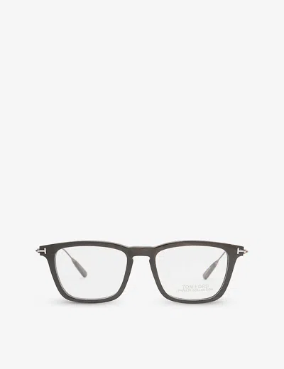 Tom Ford Womens Black Ft5851 Rectangular-frame Acetate Optical Glasses