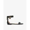 Tom Ford Embellished Leather Sandals In Black