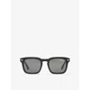 Tom Ford Womens Black Sun Dax Ft0751 Square-frame Acetate Sunglasses In Black