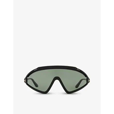 Tom Ford Womens Black Tr001754 Lorna Irregular-frame Acetate Sunglasses