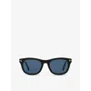 Tom Ford Womens Black Tr001777 Kendel Square-frame Acetate Sunglasses In Black