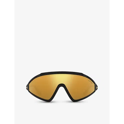 Tom Ford Womens Black Tr001794 Square-frame Acetate Sunglasses