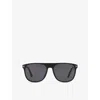 Tom Ford Womens Black Tr001836 Lionel Square-frame Acetate Sunglasses In Black