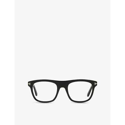 Tom Ford Womens Black Tr001852 Square-frame Acetate Optical Glasses