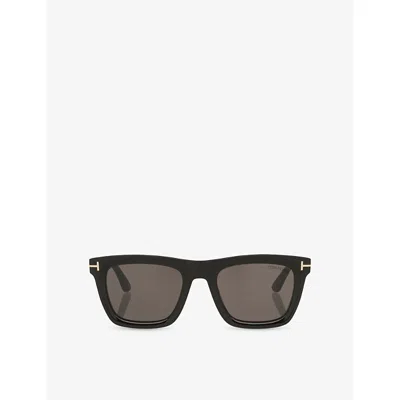 Tom Ford Womens Black Tr001982 Lelio Square-frame Acetate Sunglasses