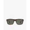 Tom Ford Womens Brown Ft0678 Irregular-frame Acetate Sunglasses In Brown