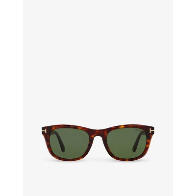 Tom Ford Womens Brown Tr001777 Kendel Sqaure-frame Acetate Sunglasses
