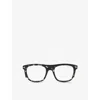 Tom Ford Womens Brown Tr001852 Square-frame Tortoiseshell Acetate Optical Glasses In Brown
