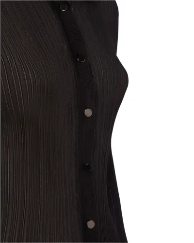 Tom Ford Womens Button Down Blouse In Black In Multi