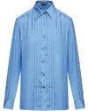 Tom Ford Womens Button Down Shirt In Blue In Multi