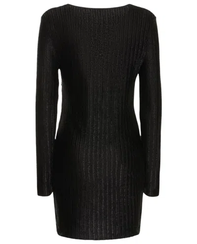 Tom Ford Womens Cut Out Knitted Mini Dress In Black In Multi