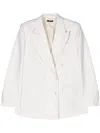 Tom Ford Double-breasted Twill Blazer In 中性色