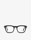 Tom Ford Womens Ft5870 Rectangle-frame Acetate Optical Glasses