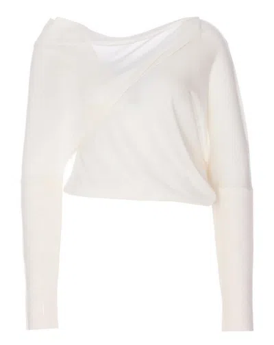 Tom Ford Womens Knit Sweater In White In Multi