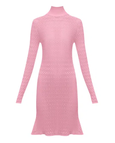 Tom Ford Womens Knitted Dress In Pink In Multi