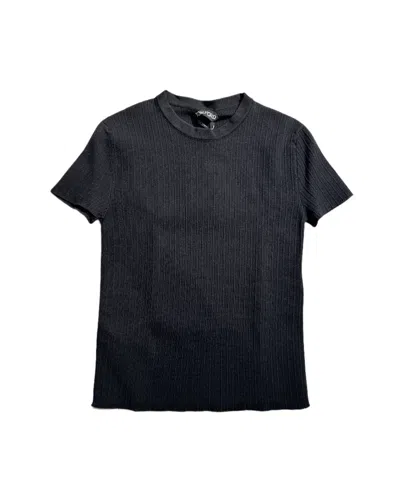 Tom Ford Womens Knitted T-shirt In Black In Multi