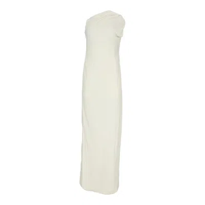 Tom Ford Draped One-shoulder Maxi Dress In White