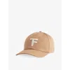 Tom Ford Womens Sand Cream Logo-embroidered Brushed Cotton Baseball Cap In Sand