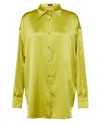 Tom Ford Pink Relaxed Shirt With Pointed Collar In Stretch Silk Woman In Multi