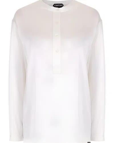 Tom Ford Womens Silk White Shirt