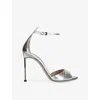 Tom Ford Women Silver Leather Heels, 7.5 Luxury Pumps & Heels For Women Darveys In Silver