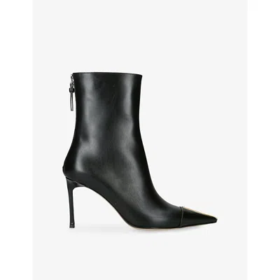 Tom Ford Womens Soft 85 Leather Heeled Ankle Boots Black Eur 39 / 6 Uk