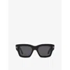 Tom Ford Womens Tr001877 Ilias Square-frame Acetate Sunglasses