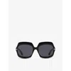 Tom Ford Womens Tr001878 Ren Irregular-frame Acetate Sunglasses