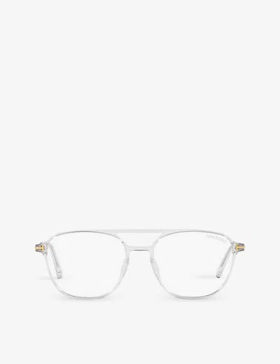 Tom Ford Womens Tr001660 Ft5874-b Pilot-frame Injected Glasses