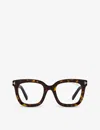 Tom Ford Womens Tr001663 Ft5880-b Square-frame Acetate Glasses