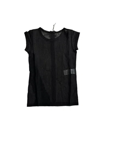 Tom Ford Womens Transparent Fitted T-shirt In Black In Multi