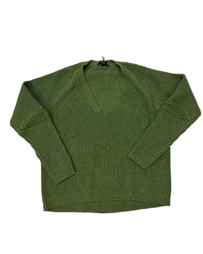 Tom Ford Womens V-neck Ribbed Sweater In Green