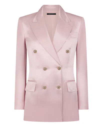 Tom Ford Womens Wallis Double Breasted Jacket In Pink
