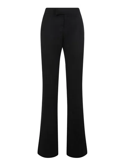 TOM FORD WOMENS WOOL TROUSERS IN BLACK