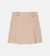 Tom Ford Wool And Silk-blend Bouclé Miniskirt In Beige