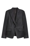 Tom Ford Wool & Silk Twill Single Breasted Blazer In Lb999 Black