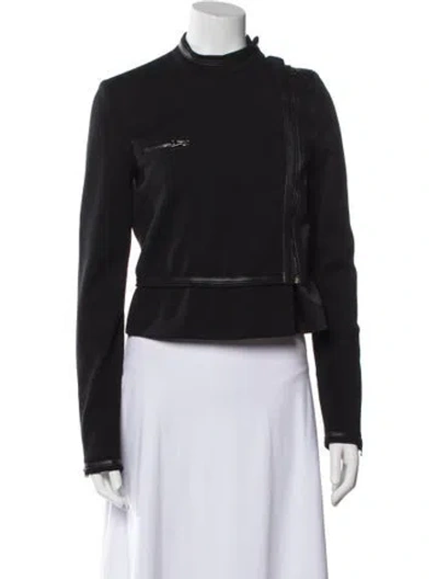 Pre-owned Tom Ford Wool Biker Jacket In Black