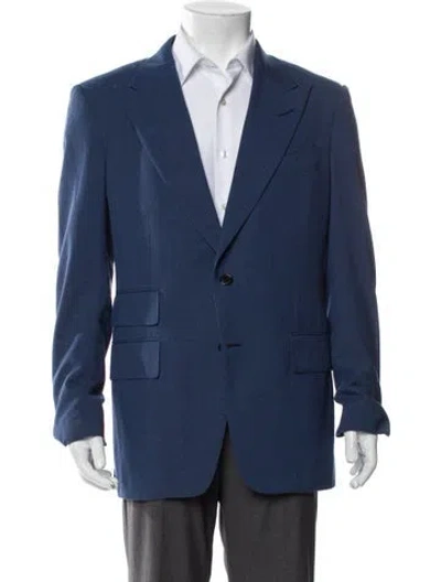 Pre-owned Tom Ford Wool Blazer In Blue