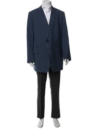 Pre-owned Tom Ford Wool Blazer In Blue