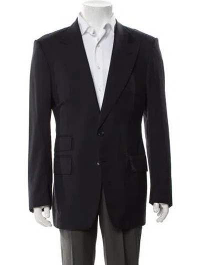 Pre-owned Tom Ford Wool Blazer In Gray