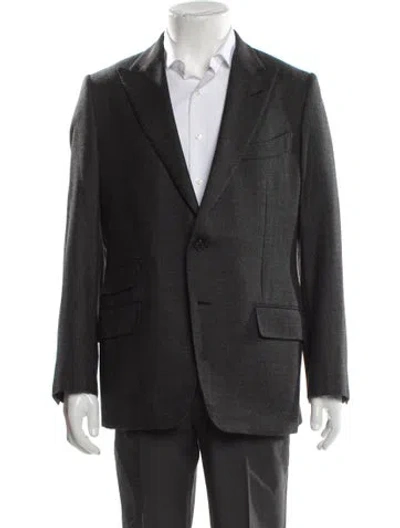 Pre-owned Tom Ford Wool Blazer In Gray