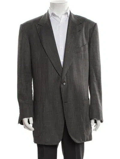 Pre-owned Tom Ford Wool Blazer In Gray