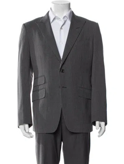 Pre-owned Tom Ford Wool Blazer In Gray