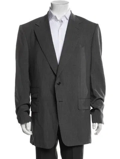 Pre-owned Tom Ford Wool Blazer In Gray