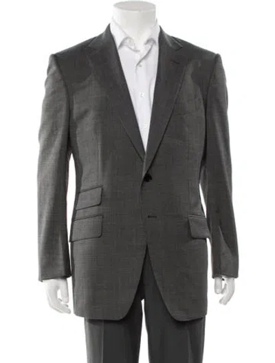 Pre-owned Tom Ford Wool Blazer In Gray