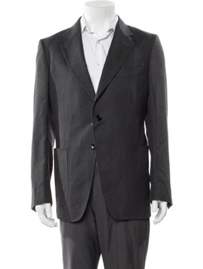 Pre-owned Tom Ford Wool Blazer In Gray